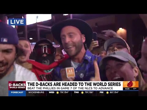 DBacks Fans lose their minds as the team heads to the World Series