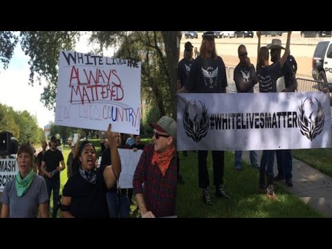 White Lives Matter, Black Lives Matter Protest