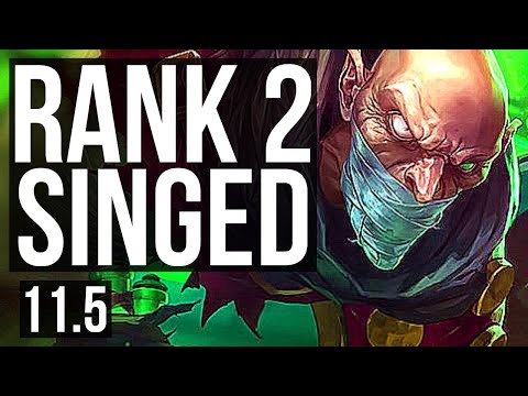 SINGED vs ORNN (TOP) | Rank 2 Singed, 4/0/1, 400+ games | TR Master | v11.5
