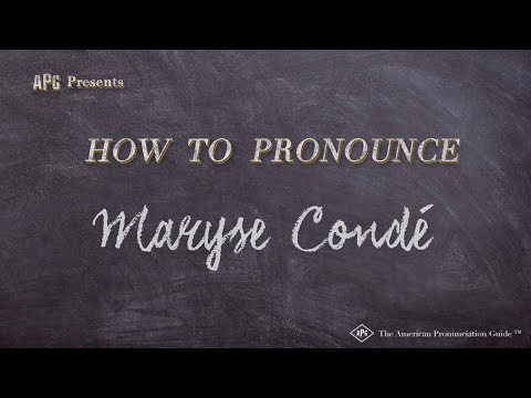 How to Pronounce Maryse Condé (Real Life Examples!)