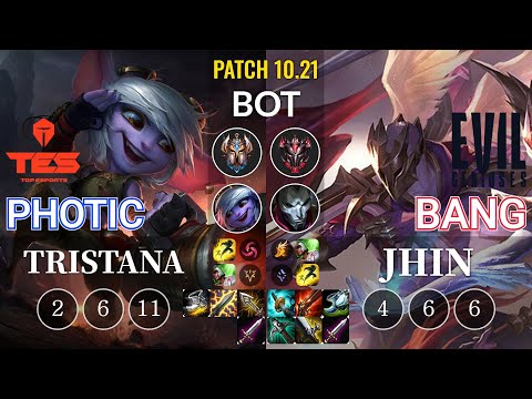 TES Photic Tristana vs EG Bang Jhin Bot - KR Patch 10.21