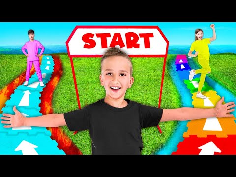 NON SCEGLIERE LA STRADA SBAGLIATA! SFIDA DEL TABELLONE MISTERIOSO GIGANTE!