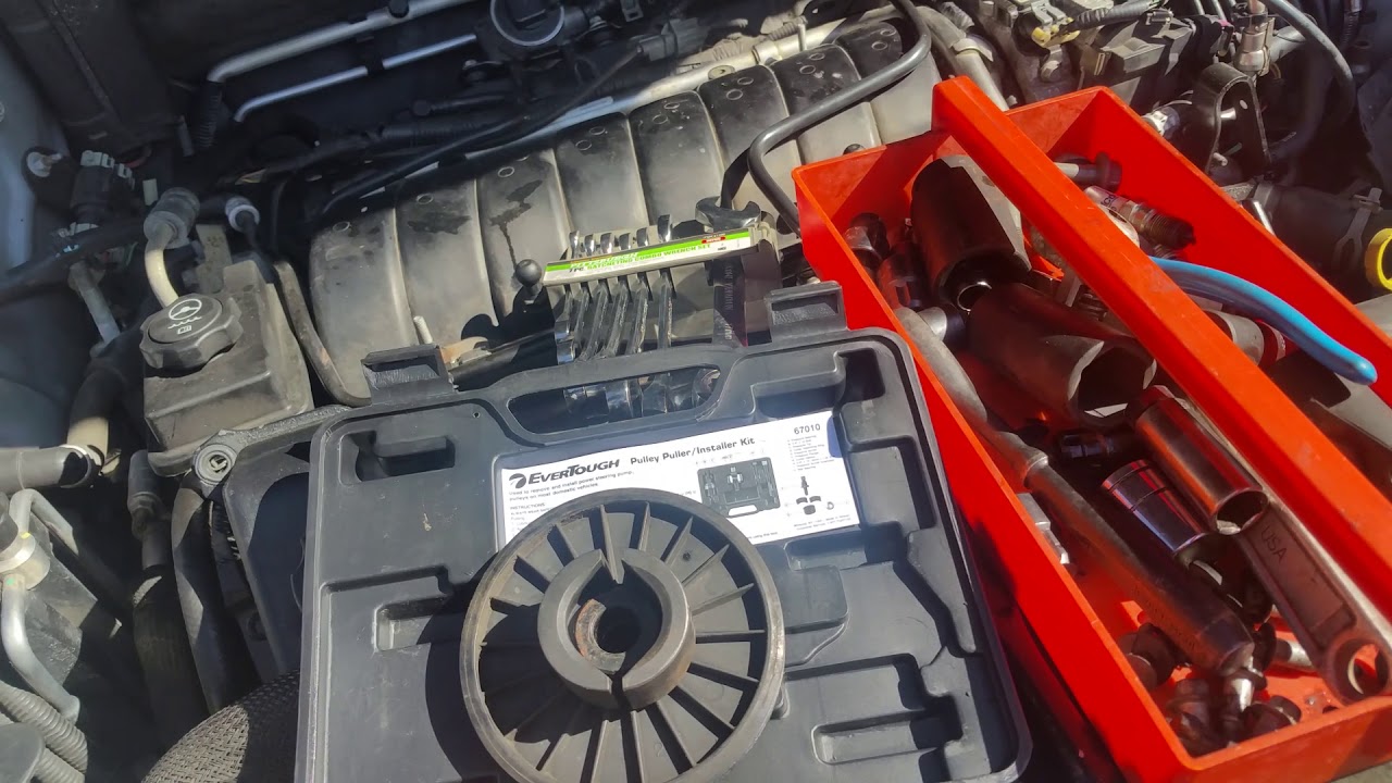 Some tools required to remove timing chain cover.