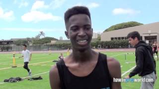 Kapolei High School runner Trey Johnson