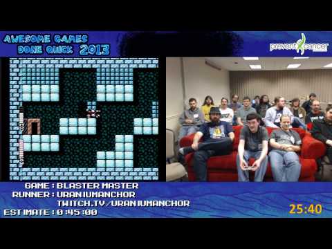Awesome Games Done Quick 2013 - Blaster Master