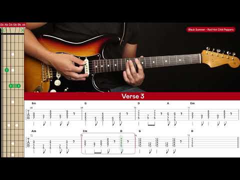Black Summer Guitar Cover Red Hot Chili Peppers 🎸|Tabs + Chords|