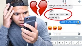 SONG LYRIC BREAK UP PRANK ON GIRLFRIEND BACKFIRES!!! (DRAKE 'TOO GOOD' LYRICS)