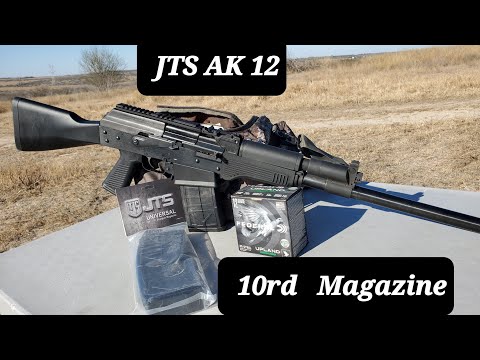 JTS AK12 SHOTGUN TESTING A 10rd Magazine
