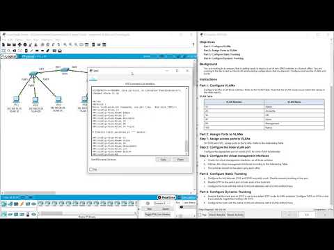 3.6.1 Packet Tracer Implement VLANs anf Trunking