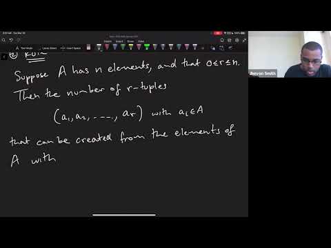 Math 1108-R05 Lecture 23 - Basic Counting Principles; Permutations; Combinations