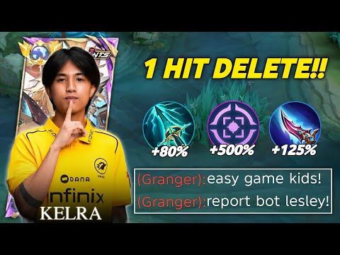 THANK YOU ONIC ID KELRA FOR LESLEY BEST 1 HIT BUILD TO CARRY THE TEAM - BUILD TOP 1 GLOBAL LESLEY