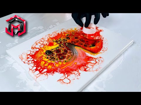 CELL EXPLOSION! Open Cup Acrylic Pouring for Beginners
