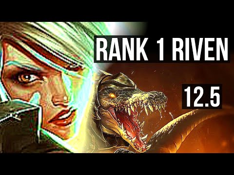 RIVEN vs RENEKTON (TOP) | Rank 1 Riven, 66% winrate, 14/2/2, Legendary | TR Grandmaster | 12.5