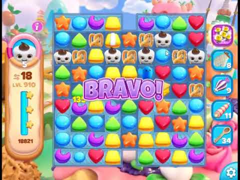 Cookie Jam Blast Level 910 - NO BOOSTERS 🍪 | SKILLGAMING ✔️