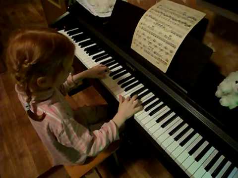 Old France piano 7 years girl