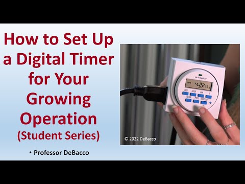 How to Set Up a Digital Timer for Your Growing Operation (Student Series)