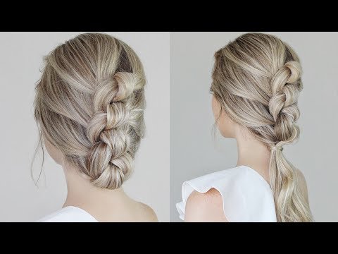 Easy Knotted Updo & Ponytail Tutorial