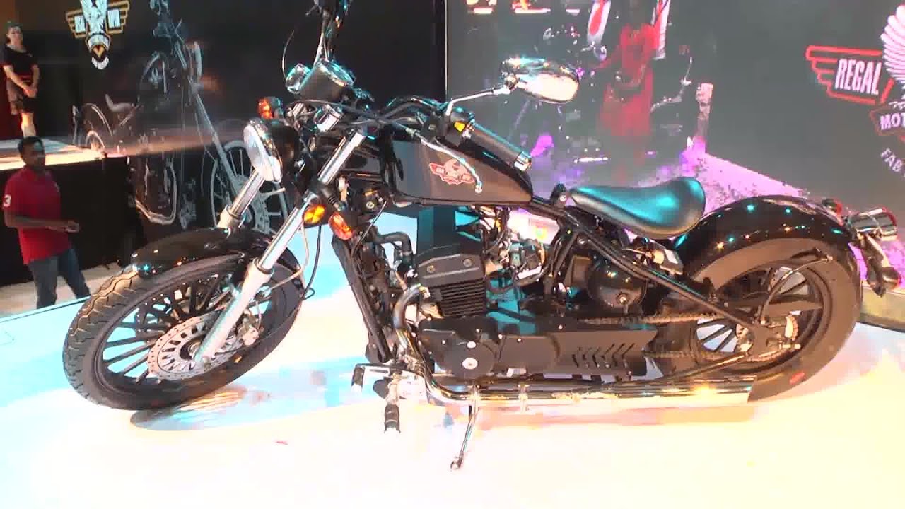 Regal Raptor Bobber 350 At Hyderabad International Auto Show 2015 - Hybiz.tv