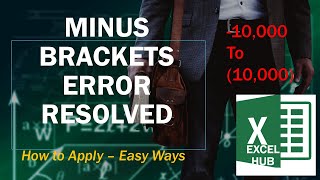 eazy-How to Change minus to brackets in excel ex: -10,000 to (10,000)
