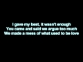 Usher - Climax, Lyrics
