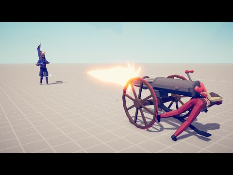 GATLING GUN vs UNITS - Totally Accurate Battle Simulator TABS