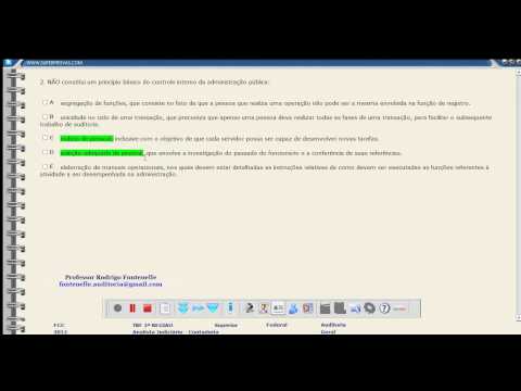 Questão 64 Auditoria TRF 2ª 2012 Analista Judiciário - Contadoria - Prof. Rodrigo Fontenelle