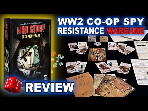 War Story: Occupied France REVIEW | WW2 CO-OP BOARD GAME | FRENCH RESISTANCE WARGAME