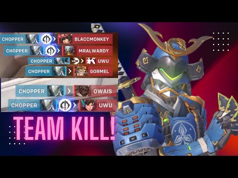 Genji kills the whole team under 7 seconds