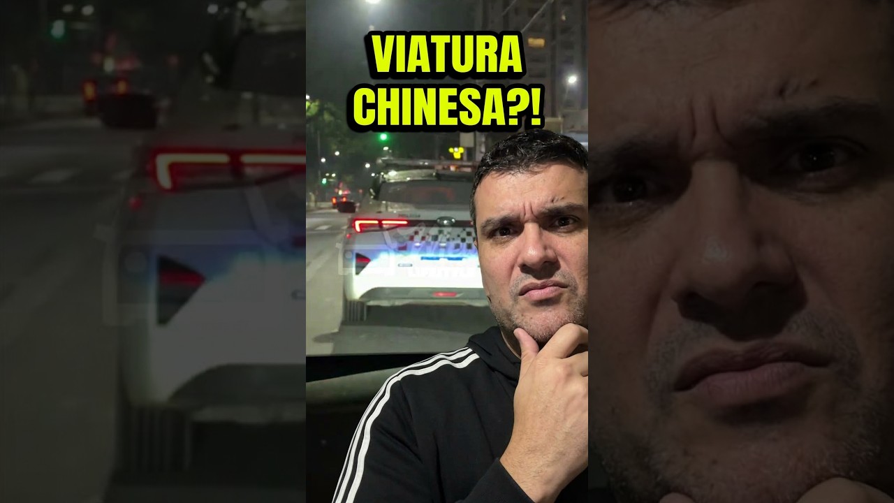 NEM A POLÍCIA ESCAPOU dos CARROS CHINESES ELÉTRICOS! #shorts