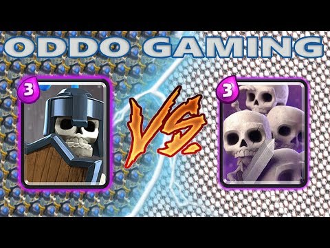 GUARDS VS SKELETON ARMY - CLASH ROYALE BATTLE #21