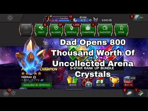 Dad Opens 800K Worth of Uncollected Arena Crystals (80 Crystals)