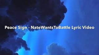 Peace Sign - NateWantsToBattle Lyrics