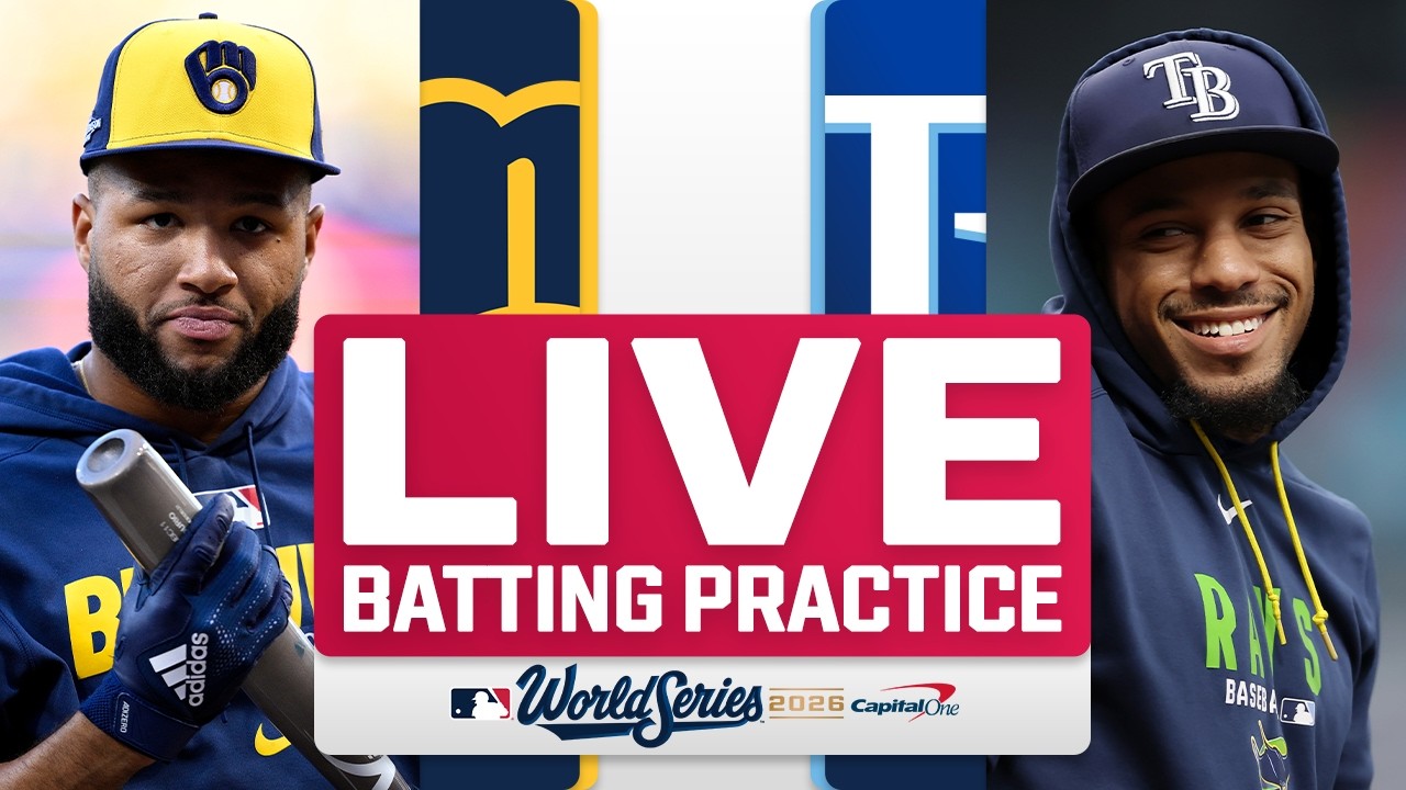 Brewers vs. Rays World Series Game 5 LIVE Batting Practice