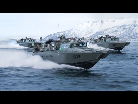 US Marines Riding Swedish Super Advanced Patrol Boats
