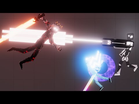 Corruption of the Divine vs Electro Droids vs Tech Droids - People Playground 1.21.3