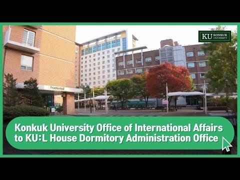 Escritório de Assuntos Internacionais da Universidade Konkuk para Escritório de Administração do Dormitório da Casa KU:L