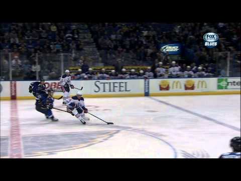 Nail Yakupov swan dive Mar 26 2013 Edmonton Oilers vs St. Louis Blues NHL Hockey