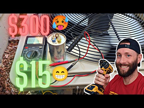 The MOST COMMON Air Conditioner Failure - Capacitor Test & Replacement