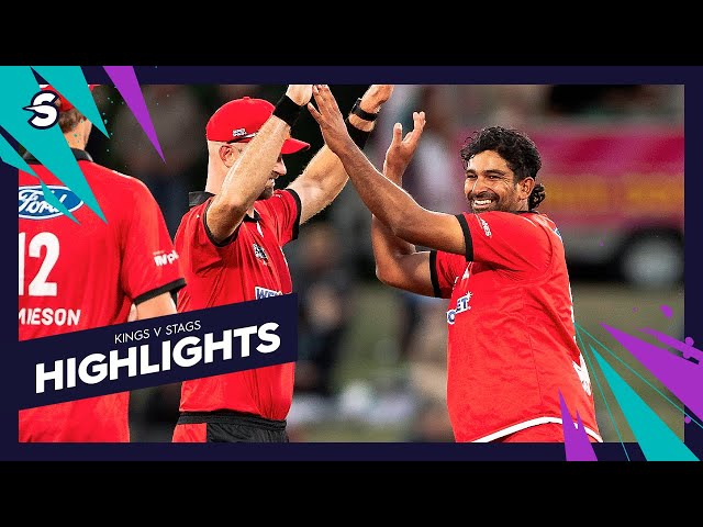 Bowes Hits Half-Ton v Stags | Canterbury Kings v Central Stags Highlights | Super Smash 2025/26