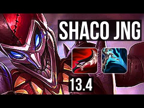 SHACO vs ELISE (JNG) | 9/0/3, 4.2M mastery, 1200+ games, Legendary | KR Grandmaster | 13.4