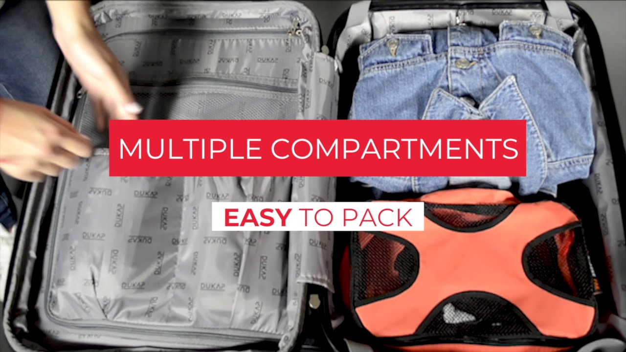 Intely Collection //  Hardside Spinner 20'' Carry-On w/ USB + Micro USB Cables (Black) video thumbnail