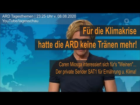 Die ARD hatte keine Tränen mehr | tagesthemen v. 08.08.2020