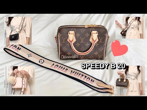 LOUIS VUITTON Speedy B 20 Review,Mod Shots,Mix&Match,What fits?,What I'm worried about