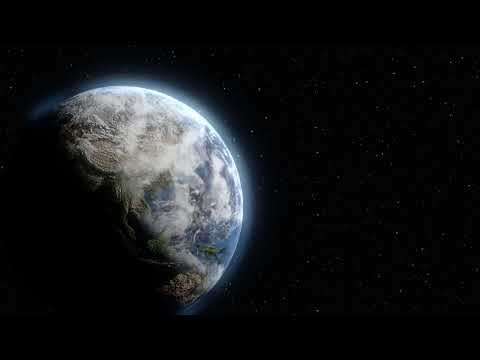 4K Earth Rotating In The Space - Relaxing Screensaver - 3 Hours Long Video Loop