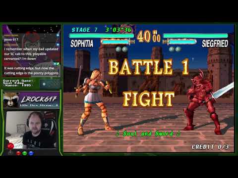Arcade 1CC #88: Soul Edge - Sophitia (MAME) - Default settings