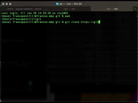 This video shows how to clone a repository already existing on GitHub.com using terminal on Mac OSX.