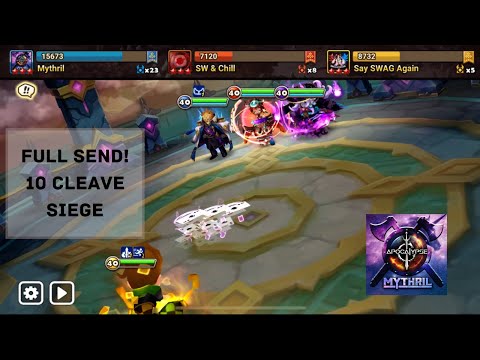 FULL SEND SIEGE - 10 Cleaves into SWC and SSA