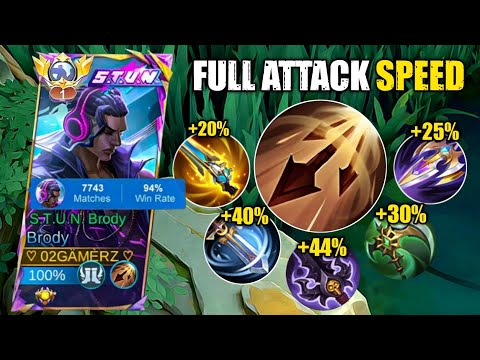 NEW META!! BRODY FULL ATTACK SPEED BUILD😱 (ATK SPEED HACK) | BRODY BEST BUILD | MOBILE LEGENDS