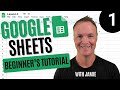 Beginners Google Sheets Tutorial Lesson 1