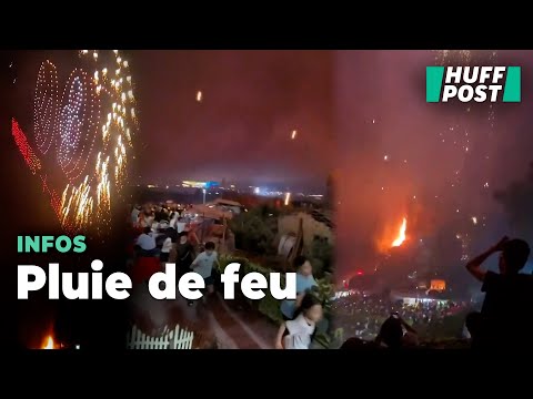 Un spectacle de drones en Chine se transforme en pluie de feu et provoque la panique